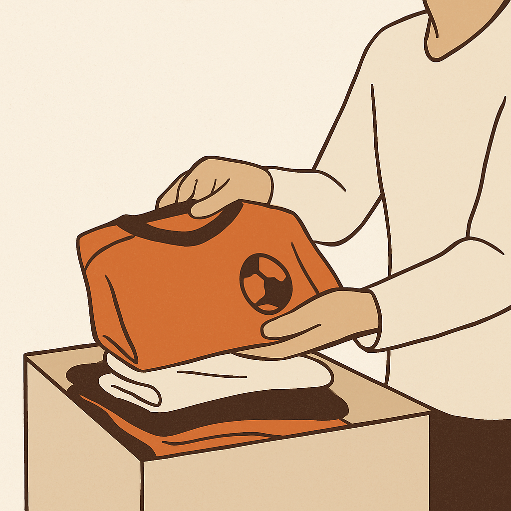 The Folded Jersey in the Donation Pile