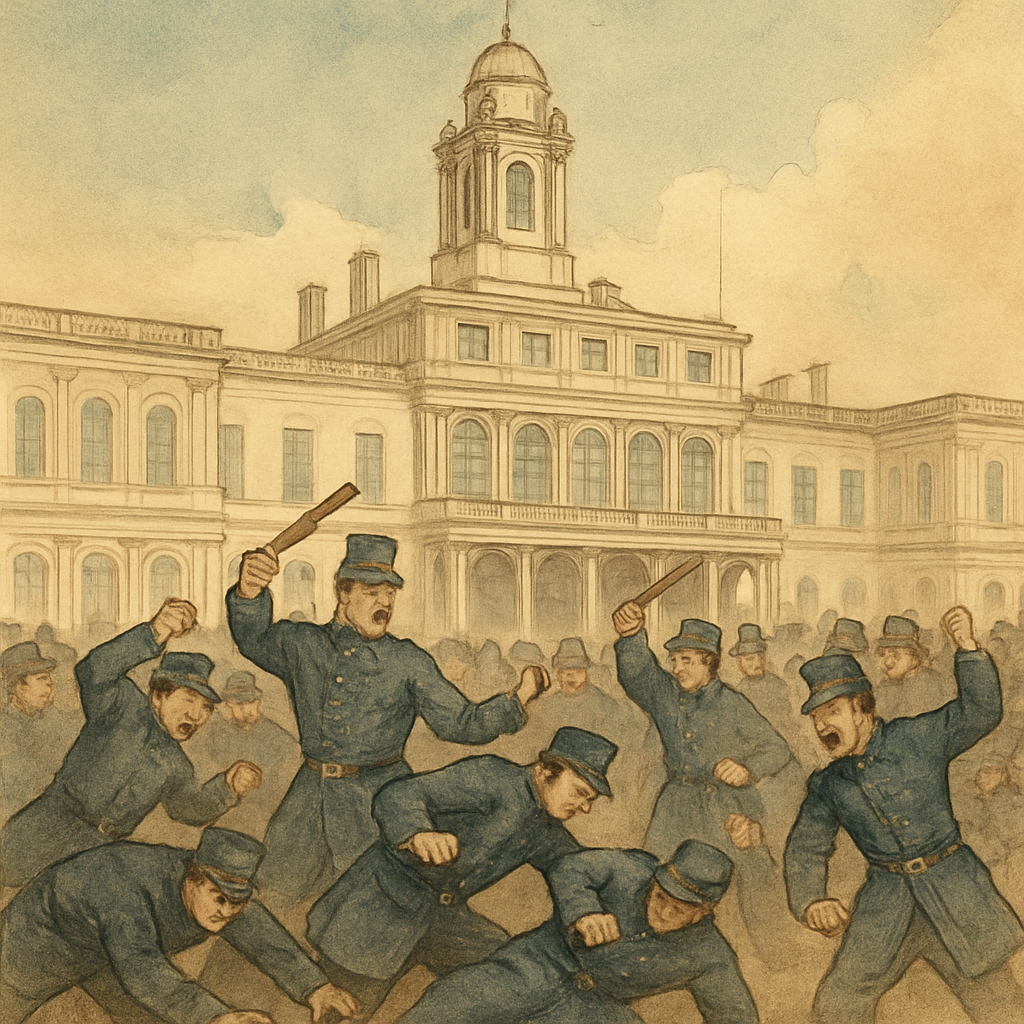 The Great Police Riot of 1857 at New York City Hall