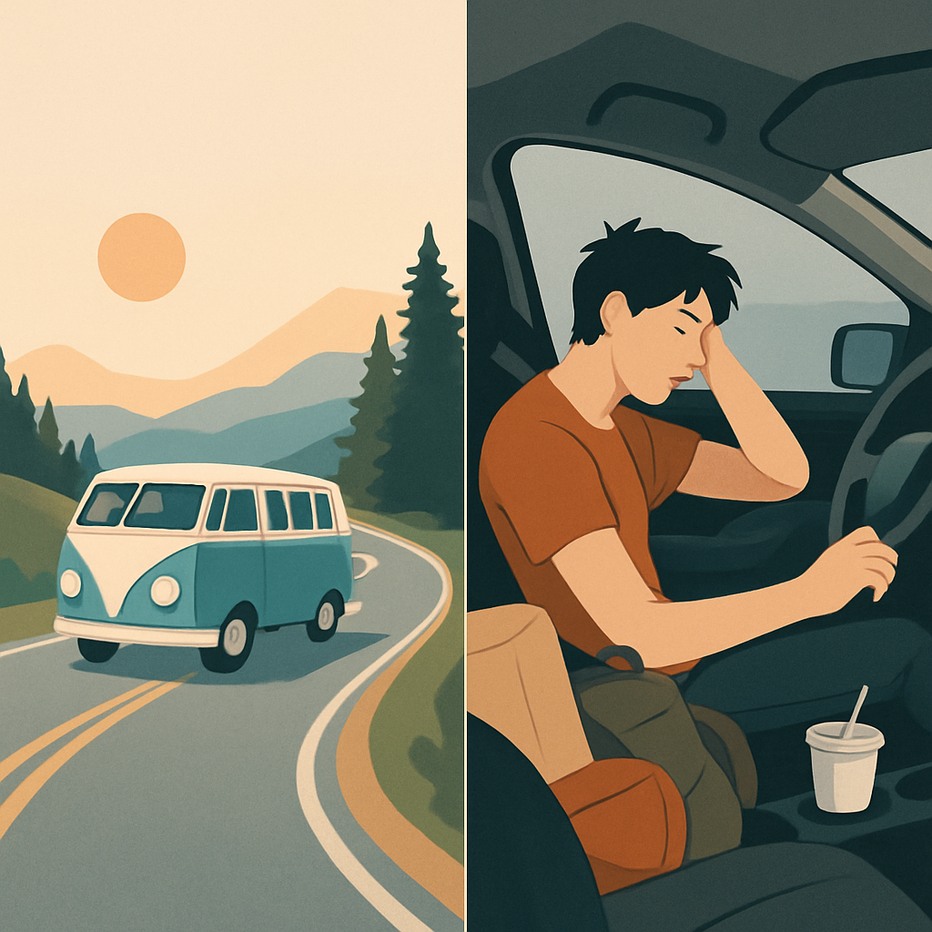 The John Denver Playlist vs. Your Actual Road Trip Energy